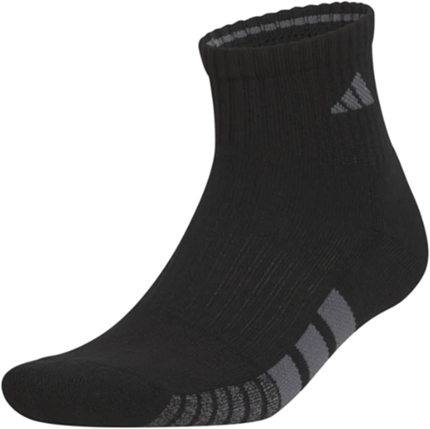 adidas Mens Cushioned Quarter Ankle Socks (6-Pair Pack)