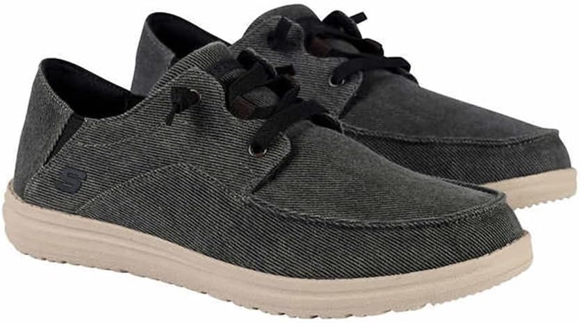 Skechers Men's Memory Foam Ultra Premium Cushion Sneaker, 12, Black Heather