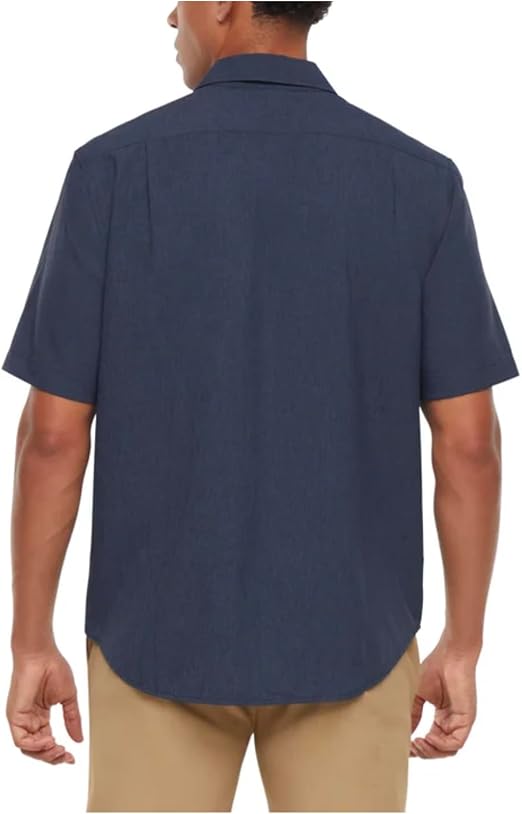 Orvis Men's UPF 30+ Quick Dry Moisture Wicking Button Up Short Sleeve Woven Tech Shirt with Pockets
