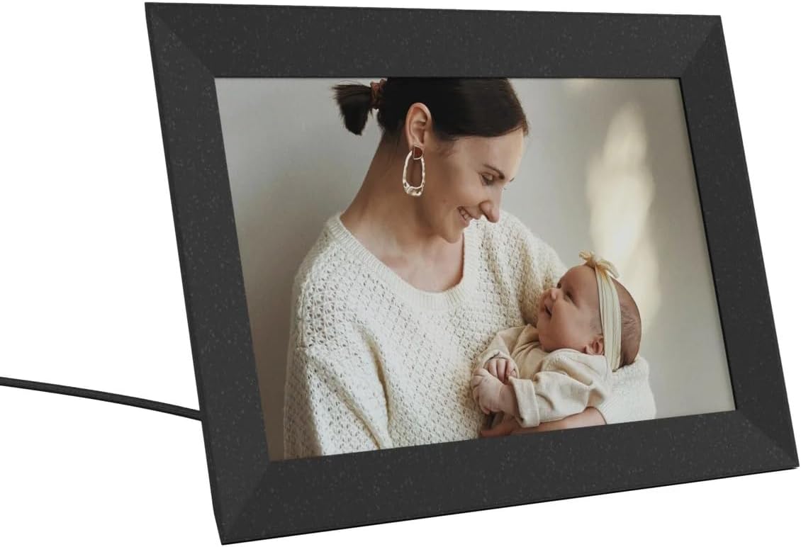 Carver Stone Collection by Aura 10.1" Digital Picture Frame with Wi-Fi, Black