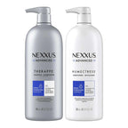 Nexxus Advanced Therappe Shampoo and Humectress Conditioner bottles on a white background