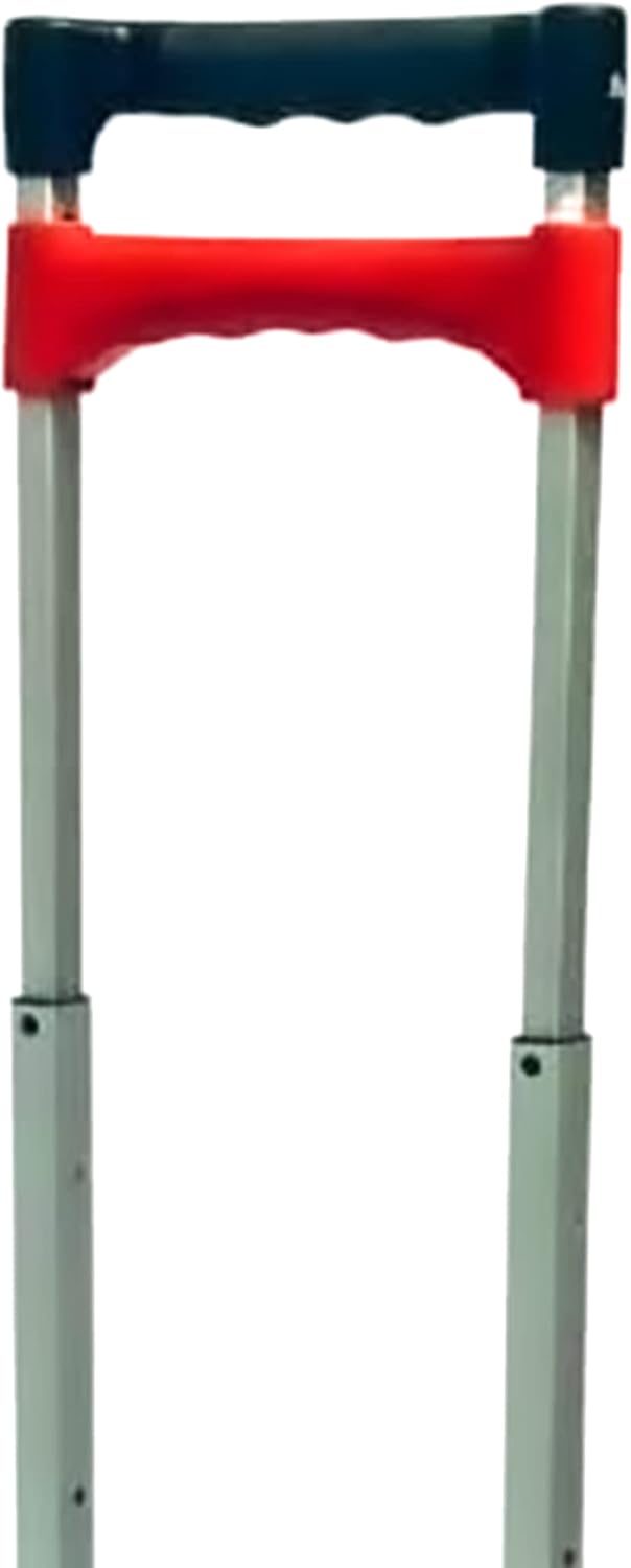 Magna Cart Stair Climbing 6-Wheel Folding Aluminum Hand Truck Dolly Cart with Tote Attachment Ideal for Moving Boxes, Groceries, Heavy Equipment, Red