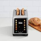 Cuisinart SimpliTouch XL 2-Slice Toaster – Extra-Wide Slots, Touchscreen Controls, 7 Shade Settings, Bagel & Reheat Functions, Stainless Steel