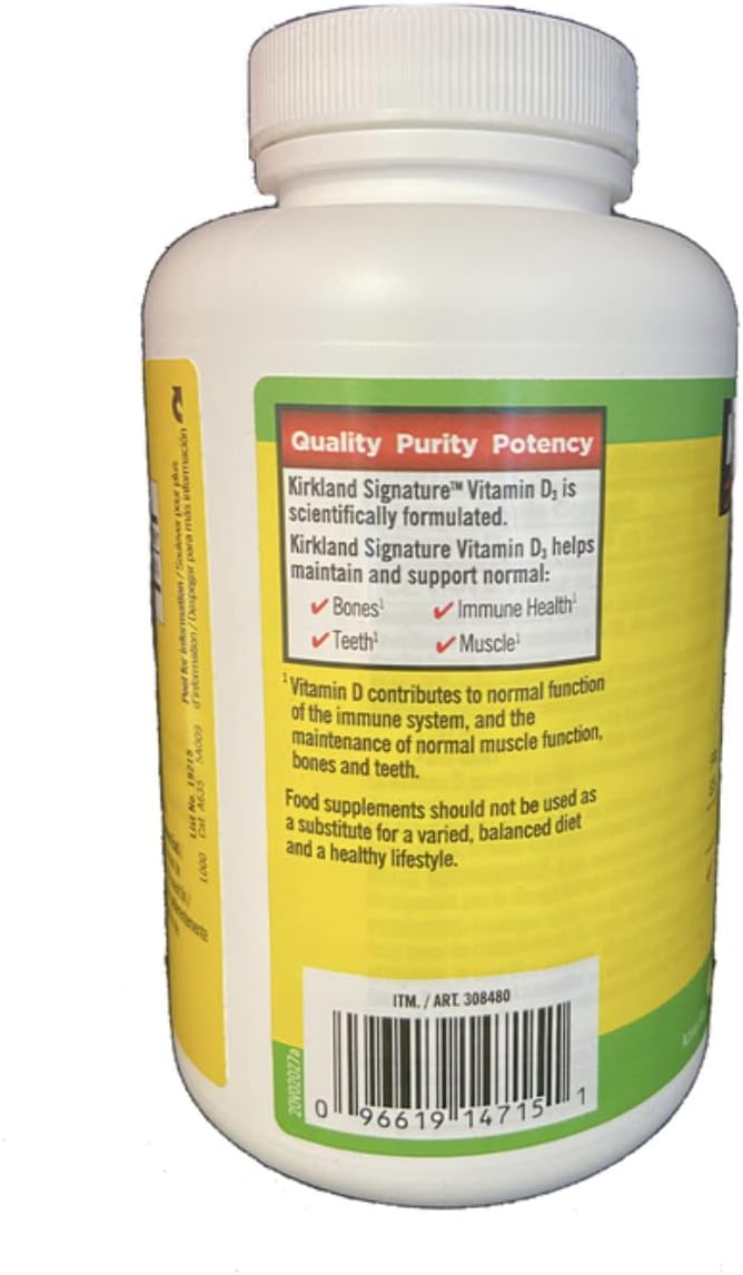 Kirkland Signature Maximum Strength Vitamin D3 2000 I.u., Soft Gels, 600-Count