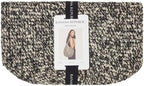 Women's Raffia Tote Bag – Handwoven Black Paper Straw Summer Purse – Top Clasp Closure & Fully Lined Cotton Interior – Elegant Vacation Beach Bag & Everyday Shoulder Tote