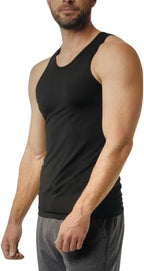 32 Degree Comfort Mesh Tank Top, 3 Pack, Large Black