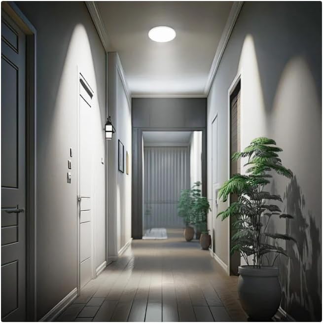 15" 5CCT Edge-Lit Flat Panel LED Ceiling Fixture