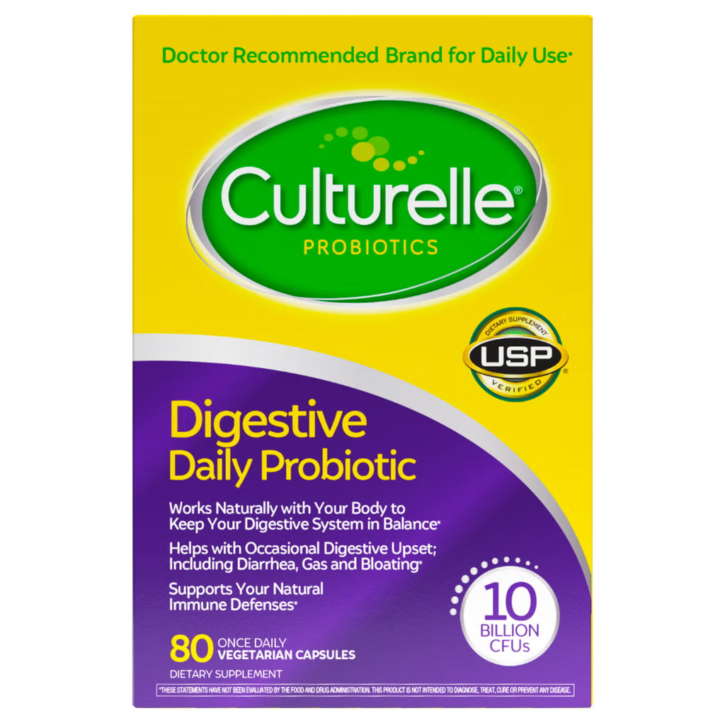 Culturelle Digestive Health Probiotic, 80 Capsules