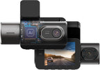 Type S T401 4K Dual View Dash Cam with AI Driver Assistance and in-Car Surveillance Camera, AI-Powered Lane, Car, Pedestrian Recognition