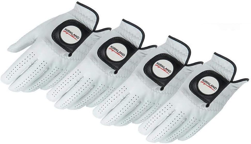 Kirkland Signature Golf Gloves Premium Cabretta Leather 4 pack