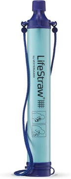 LifeStraw Personal — Water Filter for Hiking, Camping, Travel, and Emergency Preparedness, 1 Pack, Blue
