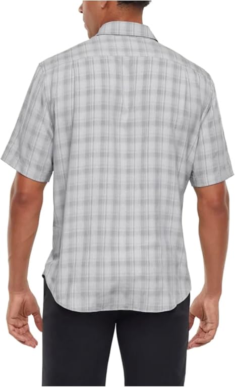 Orvis Men's UPF 30+ Quick Dry Moisture Wicking Button Up Short Sleeve Woven Tech Shirt with Pockets