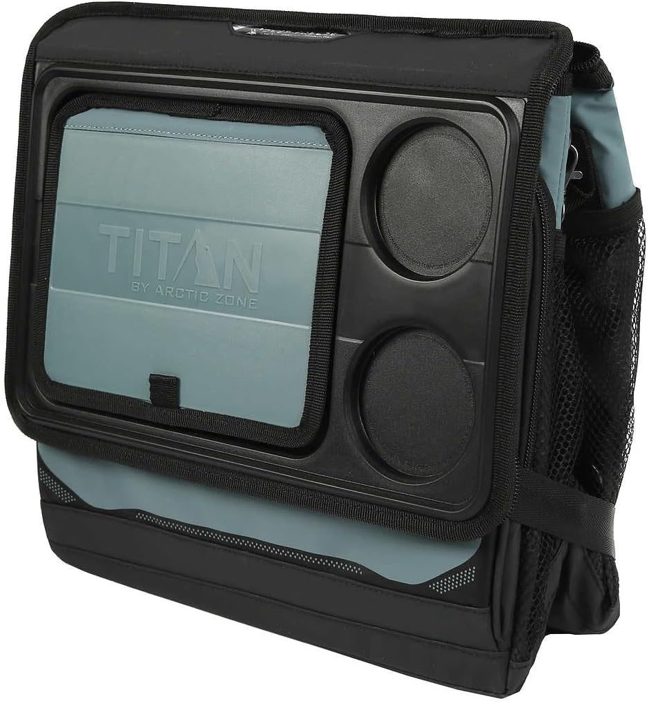 Titan Arctic Zone - Insulated Leak-Proof Collapsible Cooler Bag, Holds 40 Cans, Teal, Blue