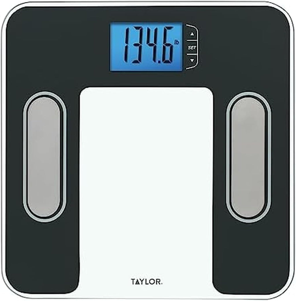 Taylor Smart Body Composition Scale, Bathroom Scale for Body Weight, Measures Body Fat, Body Water, Muscle Mass and BMI, 10-User Recognition, 440 lb Capacity