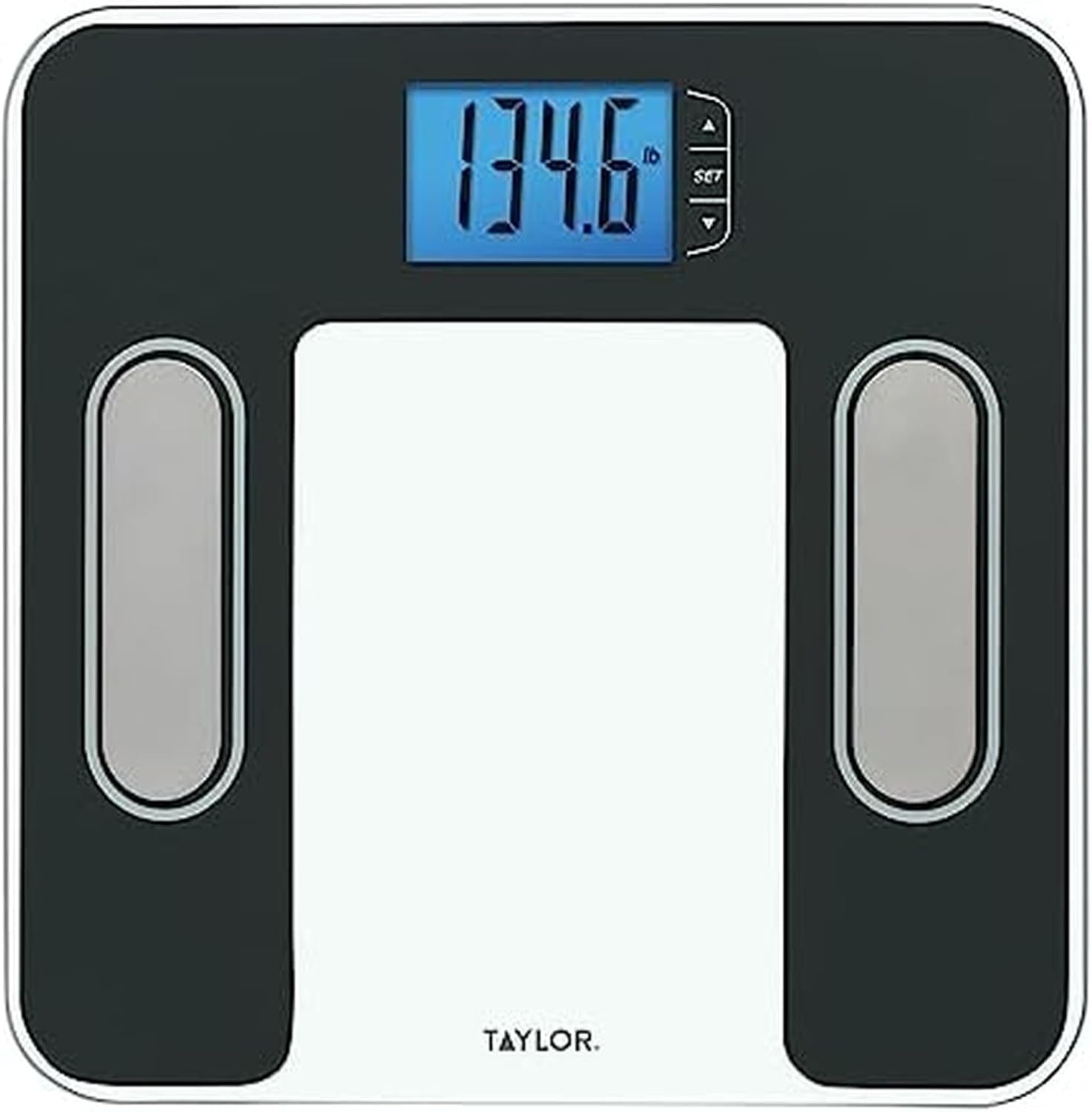 Taylor Smart Body Composition Scale, Bathroom Scale for Body Weight, Measures Body Fat, Body Water, Muscle Mass and BMI, 10-User Recognition, 440 lb Capacity