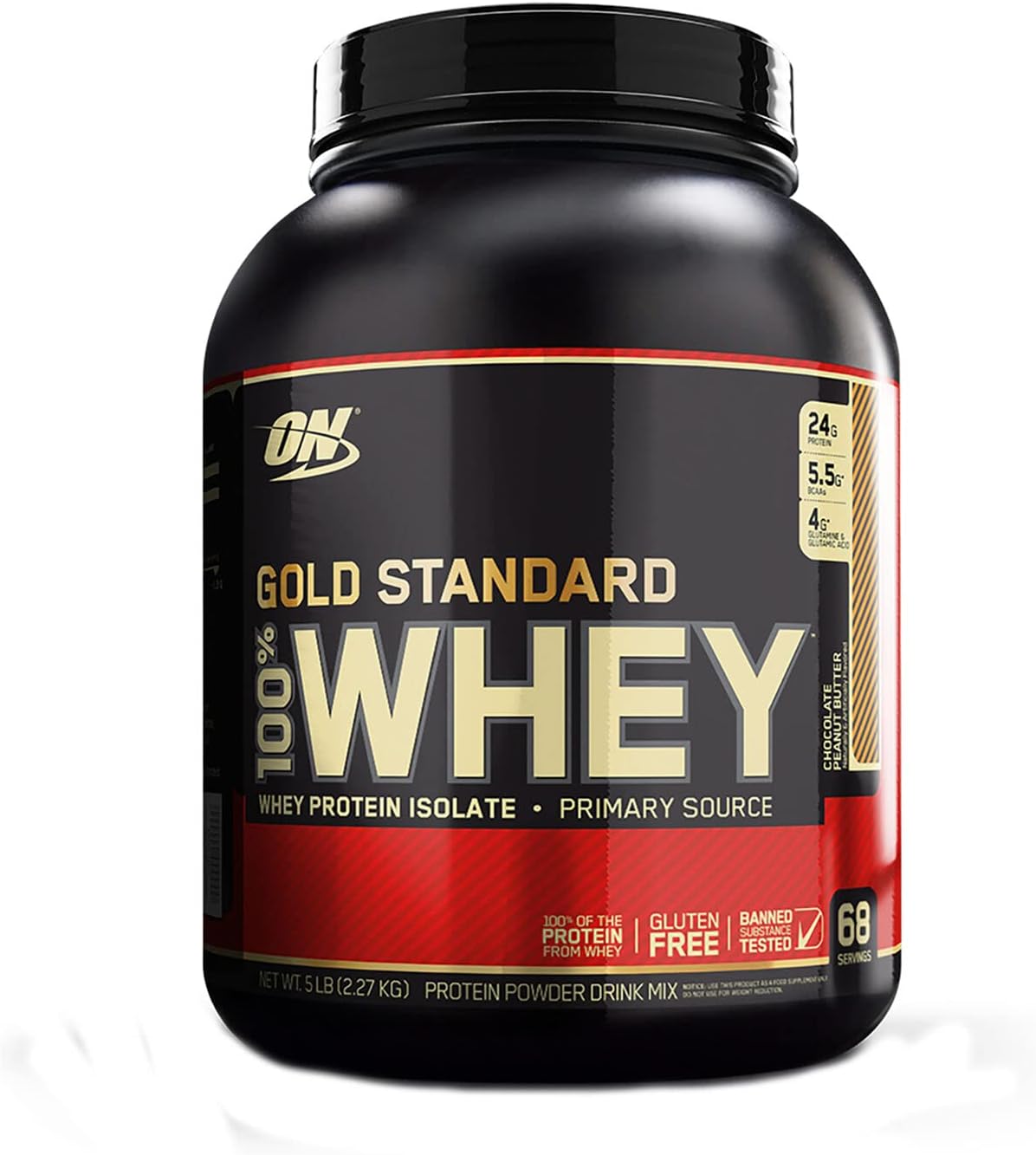 Optimum Nutrition 100% Gold Standard Whey Protein Powder - Protein Powder with a Blend of Hydrolyzed, Isolate & Whey - for Muscle Recovery - S'Mores, 5.64 lb (80 Servings)