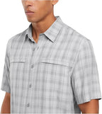 Orvis Men's UPF 30+ Quick Dry Moisture Wicking Button Up Short Sleeve Woven Tech Shirt with Pockets