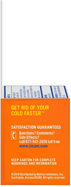 Zicam Zinc Cold Remedy RapidMelts,Citrus Flavor, Homeopathic, Cold Shortening Medicine, Shortens Cold Duration, 56 Count