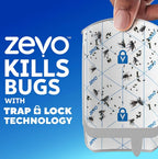 Zevo MAX Bug Catcher & Fly Trap for Indoor- Flying Insect Trap for Gnat, House & Fruit Flies - Use in Any Room - No-Mess Disposal (2 Device & 6 Cartridges)