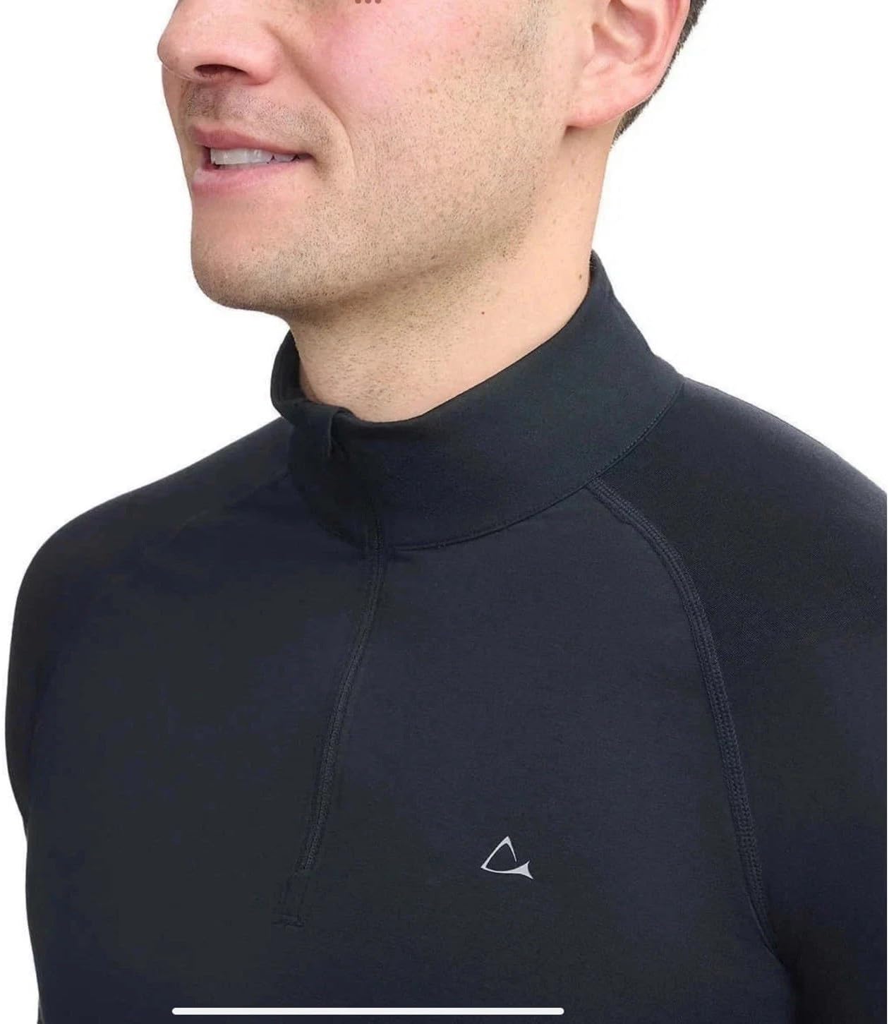 Men's Merino Blend Shirt, Black, Large, Made from Recycled Material