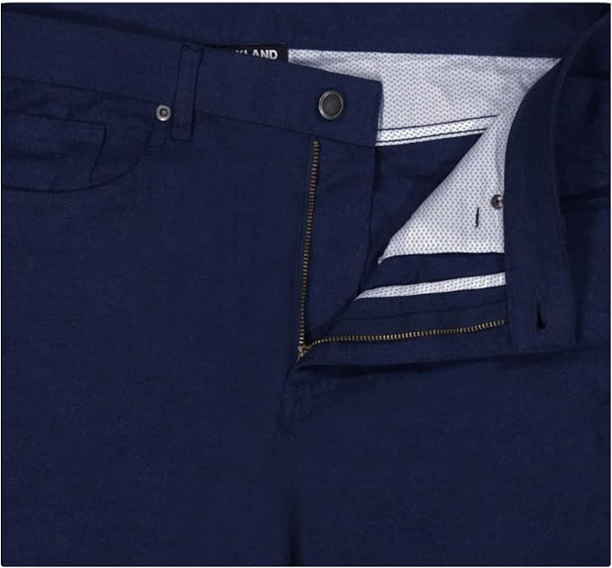KIRKLAND Signature Men's Stretch Comfort Tapered Fit Brushed 5 Pocket Pant