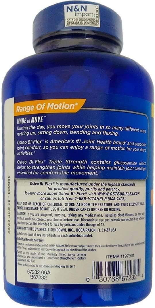 Osteo Bi Osteo Bi Flex Tripple Strength Supplement (200 Count, Pack of 1)