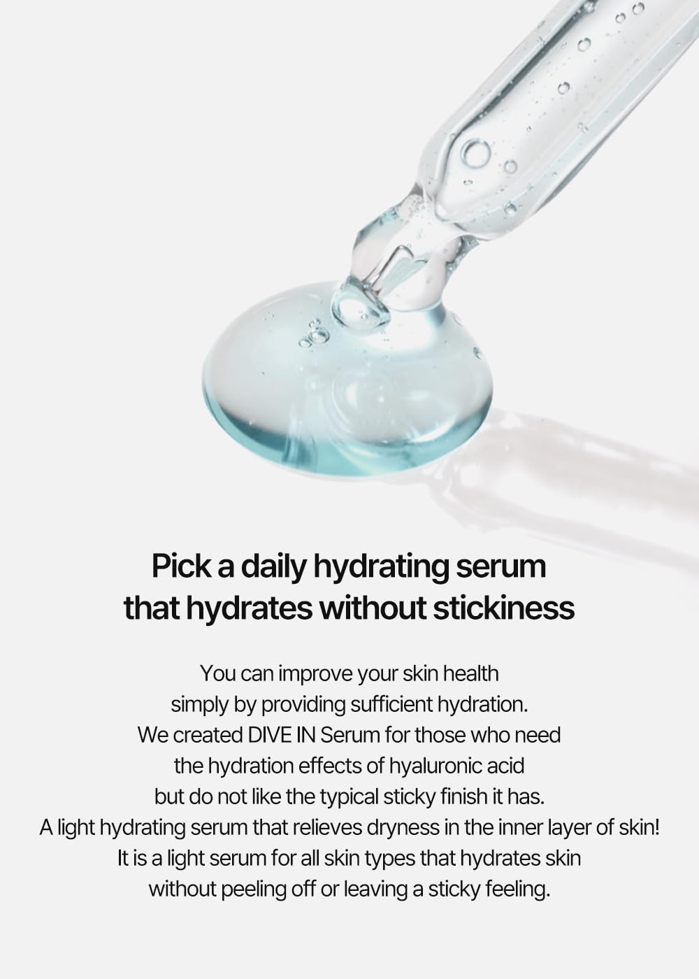 DIVE IN Hyaluronic Acid Serum Set 50ml 2 pk w/ 20ml | Deep Hydration to Get Glow Skin | Hyaluronic Acid, Panthenol, Allantoin | Korean Facial Serum