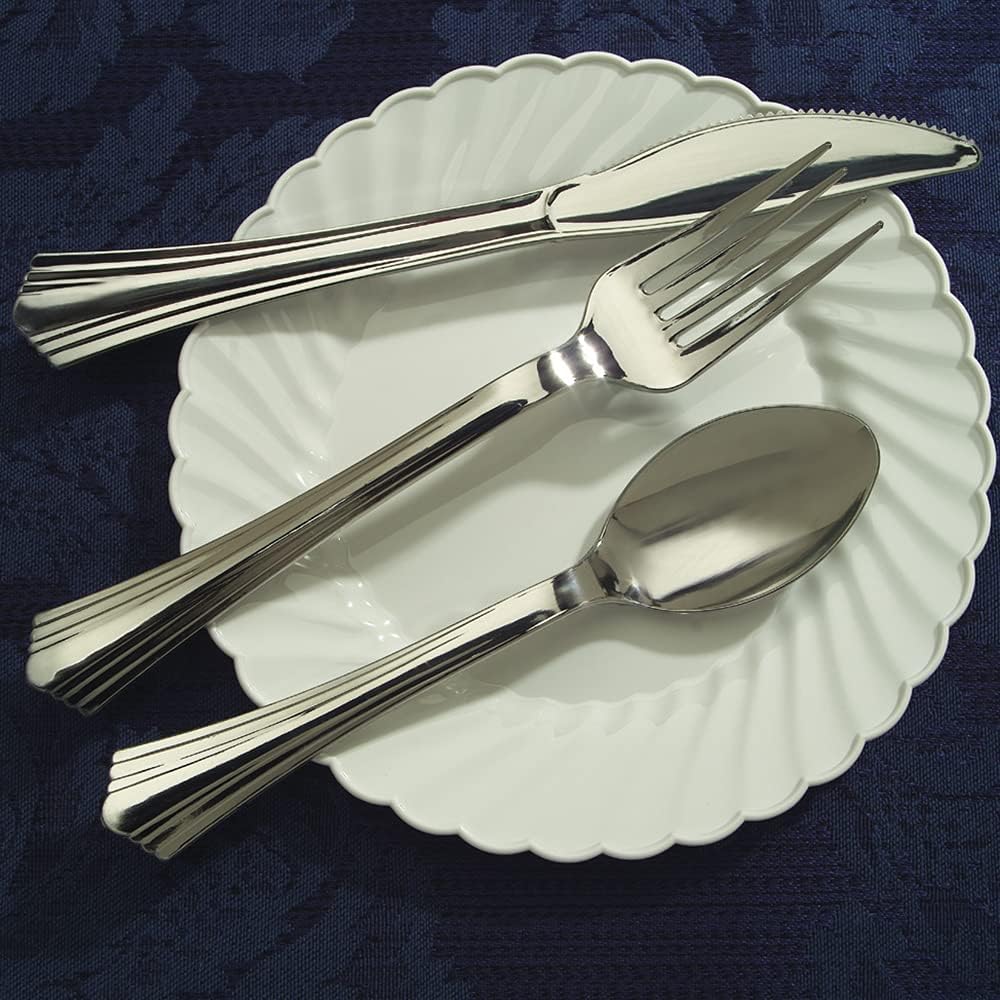 Reflections Plastic Silverware, 160 Pieces