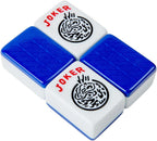 Premium Mahjong（麻将） Set with Tile Trays, Tote Bag, 166 Mahjong Tiles, and 3 Die