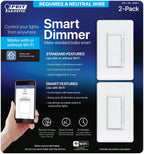 Feit Electric Wi-Fi Smart Dimmer 3 Way Single Pole Switch (2 Pack)