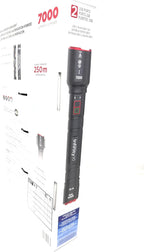 Infinity X1 7000L Dual Power Rechargeable Flashlight,7000 Lumen CREE LED with Adjustable Focus and Heat Lock