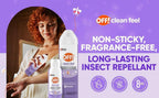 OFF! Clean Feel Insect Repellent Aerosol, Bug Spray, Long-Lasting DEET-Free Protection from Mosquitoes, Fragrance-Free Pest Control for Ticks & Flies, Camping, (2) 7.5 oz (1) 2.5 oz, Total 17.5 oz