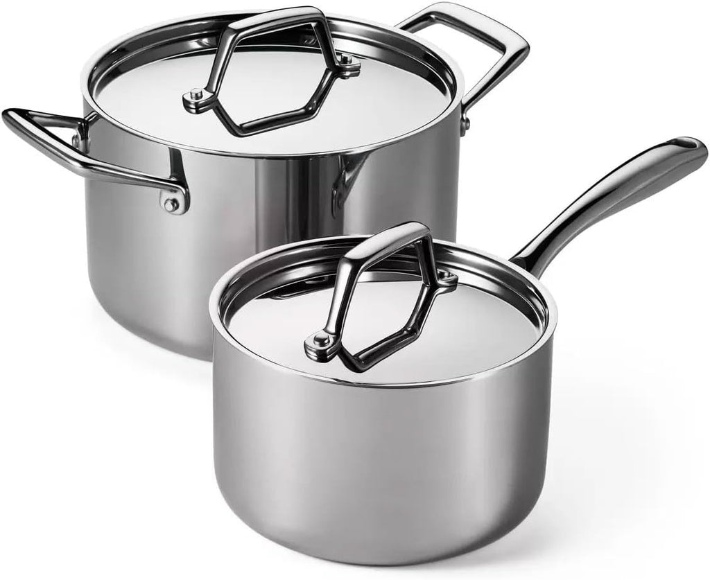 Tramontina Tri-Ply Clad Sauce Pan Set, 4-Piece