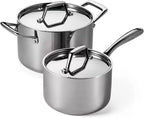 Tramontina Tri-Ply Clad Sauce Pan Set, 4-Piece