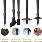 Cascade Mountain Tech Carbon Fiber Adjustable Trekking Poles 2 Pack - Lightweight Quick Lock Walking or Hiking Stick - 1 Pair