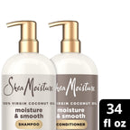 SheaMoisture Shampoo & Conditioner Set, Moisture & Smooth, 34 Oz Ea