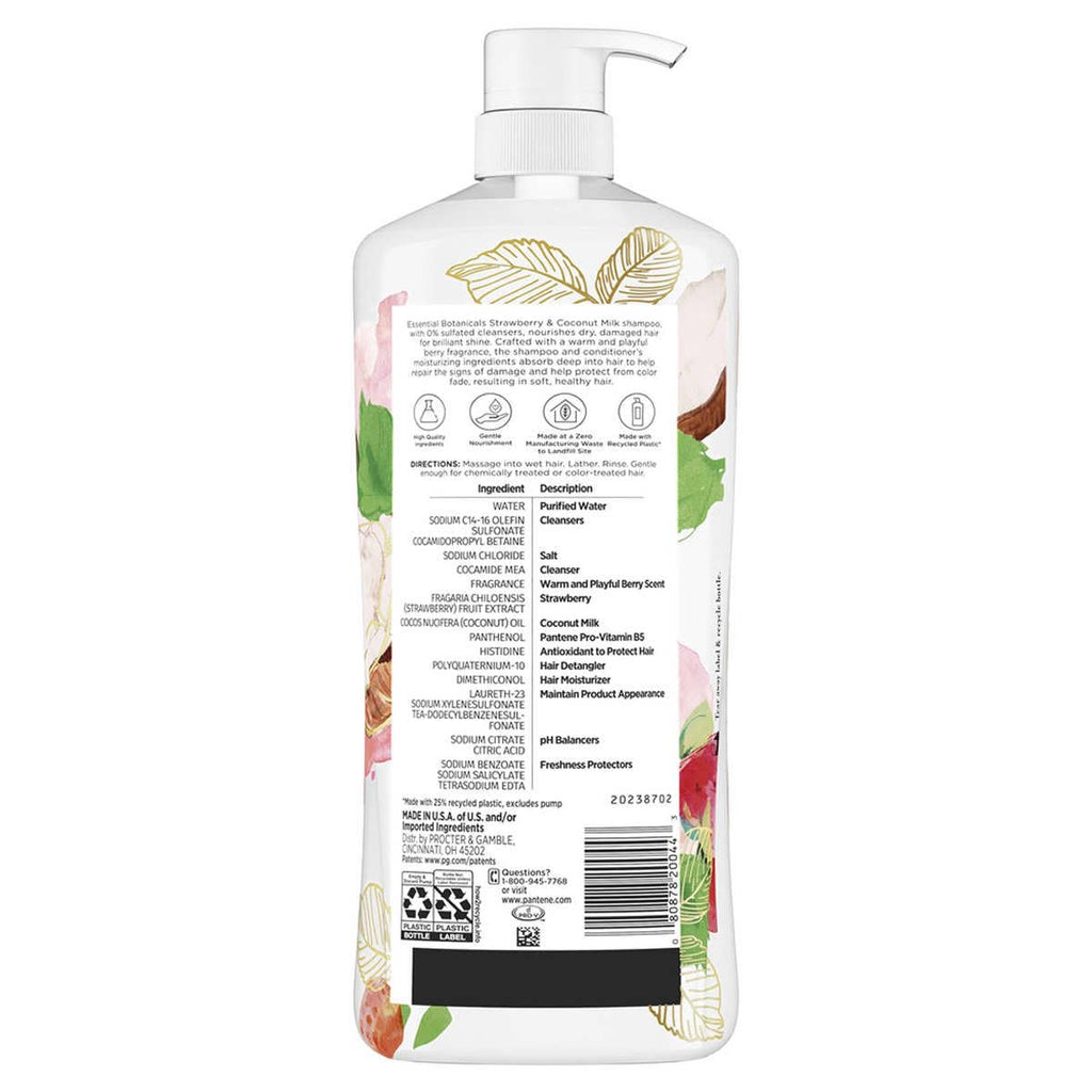 Pantene ESSENTIAL BOTANICALS SHAMPOO 32.8 OZ