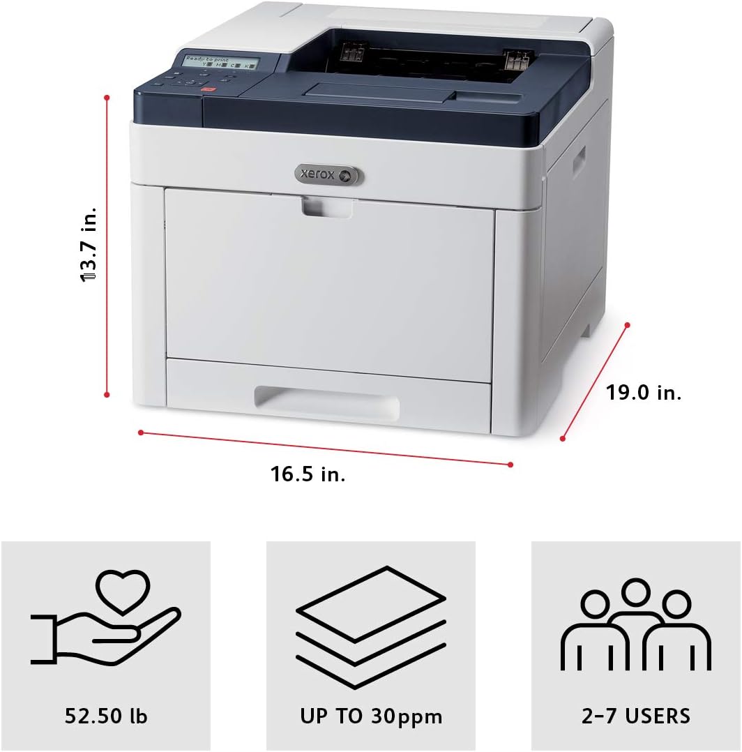 Xerox Phaser 6510/DNI Color Printer, Amazon Dash Replenishment Ready