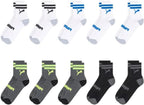 Puma Boys Low Crew Socks, 10 pairs