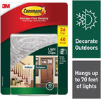 Command™ Outdoor Light Clips with Foam Strips 17017AW-36CLUB