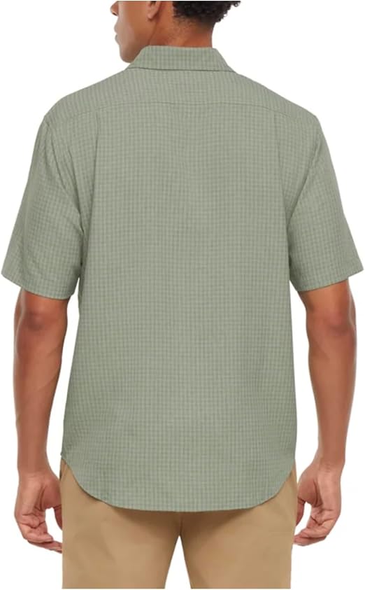 Orvis Men's UPF 30+ Quick Dry Moisture Wicking Button Up Short Sleeve Woven Tech Shirt with Pockets