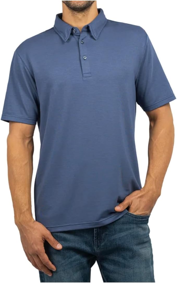 Jachs New York Men's Short Sleeve Classic Fit Polo Shirt