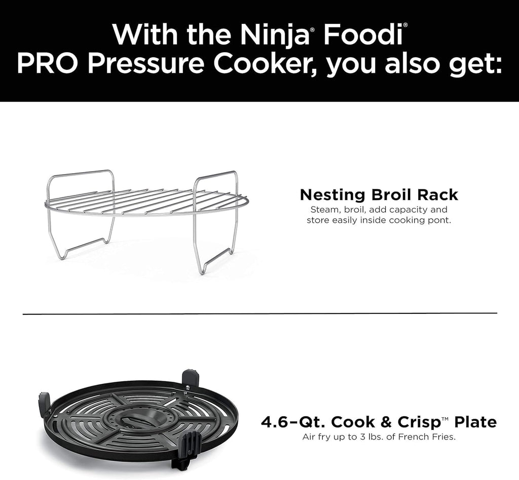 Ninja Foodi Pro Pressure Cooker 11-in-1 | 1460 Watts | 6.5 qt