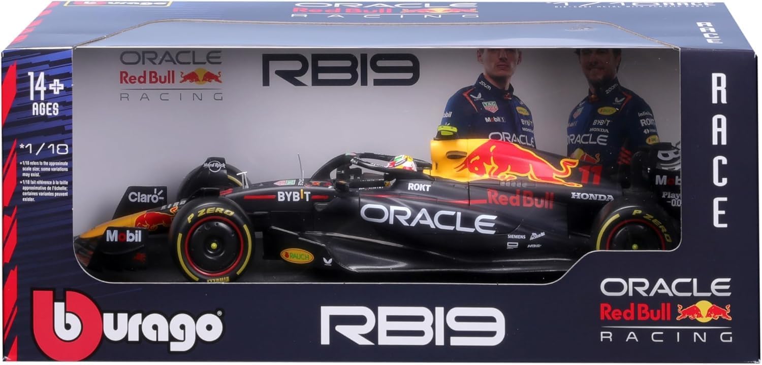 Bburago 1:18 F1 Oracle Red Bull Racing | Sergio Perez #11 | Miami GP RB19 (2023) Collector's Model