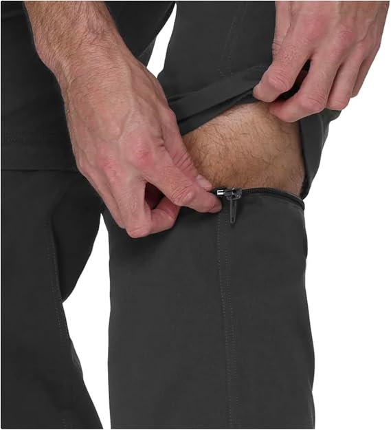 The B.C. Clothing Co. Men's Belted Stretch Convertible Cargo Pant, Pants Convert to Shorts