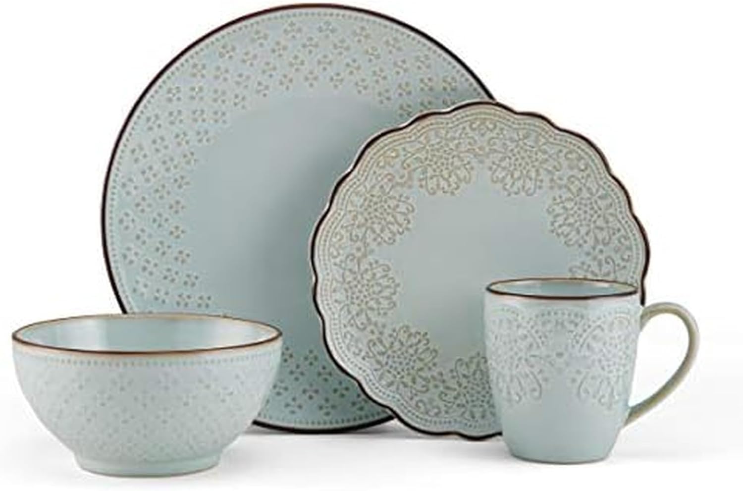 Pfaltzgraff Joanne 16 Piece Dinnerware Set, Service For 4