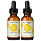 Mad Hippie Vitamin C Serum for Face 2-Pack – C + E + Ferulic Acid, Hyaluronic Acid, Stable Low-Irritation Formula, Brightening, 1.02 Fl Oz Ea