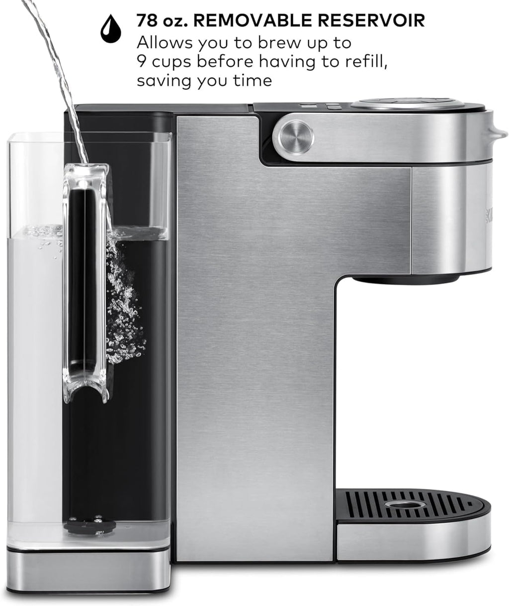 Keurig K-supreme Plus Single Serve Coffee Maker, Coffee Machine, MultiStream Technology, Customizable Strength and Temperature Settings, Programmable, 78oz Removable Reservoir, Stainless Steel