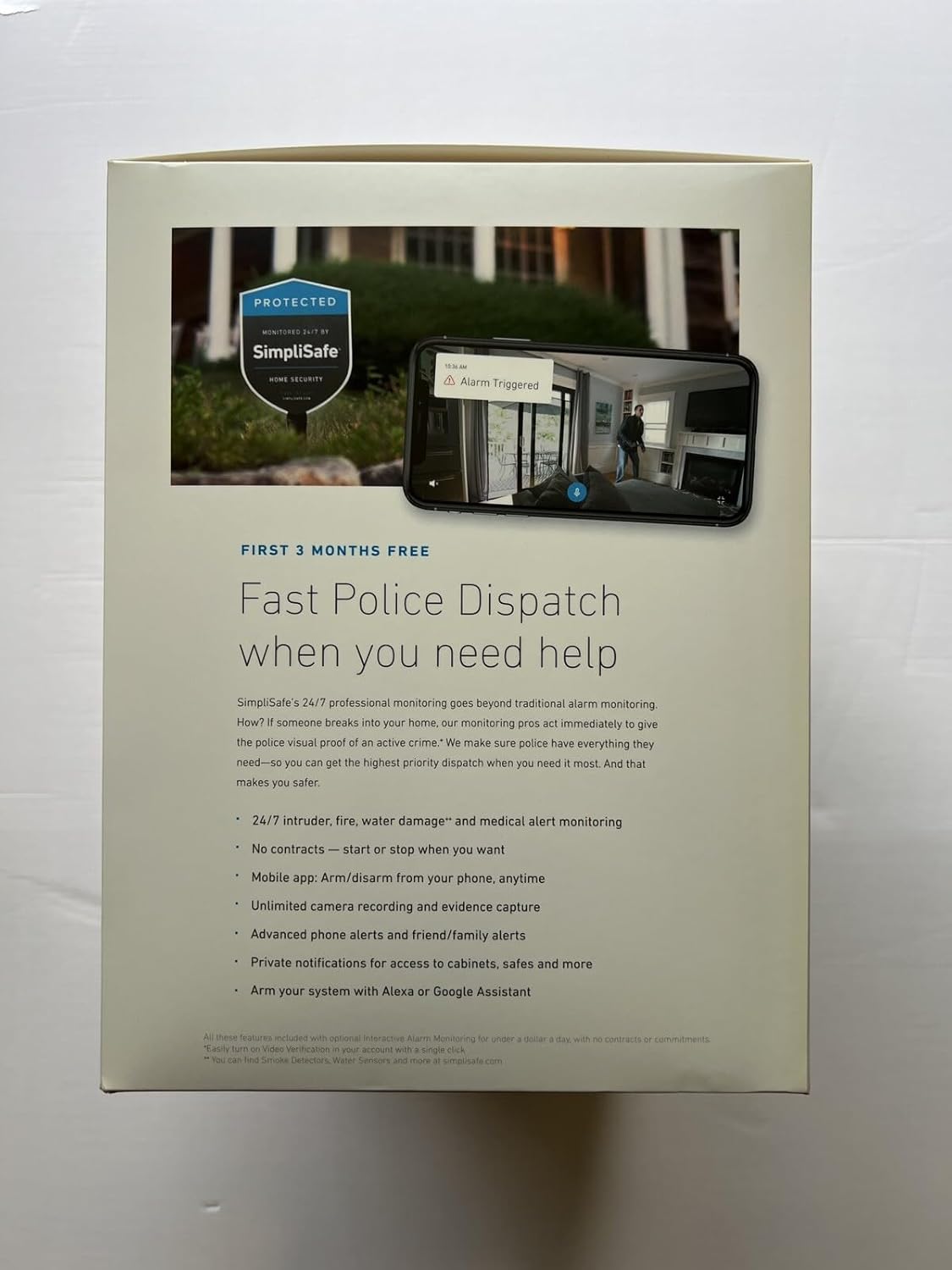 SimpliSafe Home Security System | HD Security Camera | 1080p Security Camera | 30 min Setup | Fast Police Dispatch | 24/7 Protection