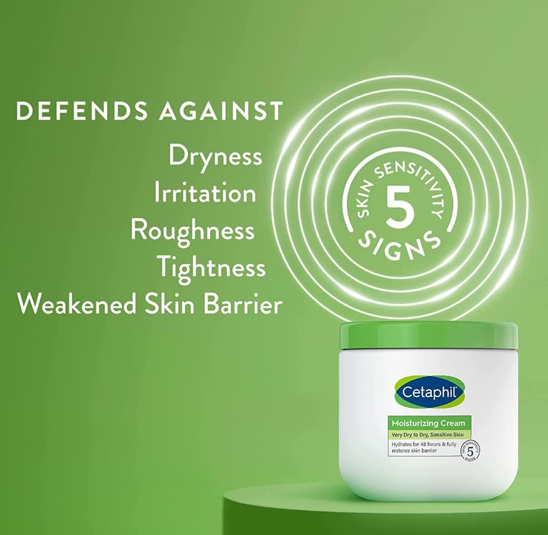 Cetaphil Moisturizing Cream Ultimate with Prebiotic Aloe, Very Dry to Dry Sensitive Skin, 2 Pack - 20 Ounce and 16 Ounce